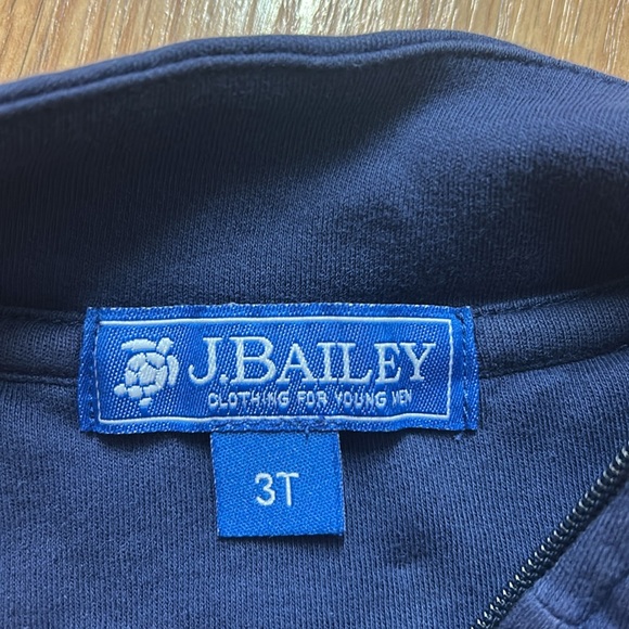 J. Bailey Navy Pullover with Turtle Logo - Picture 2 of 3